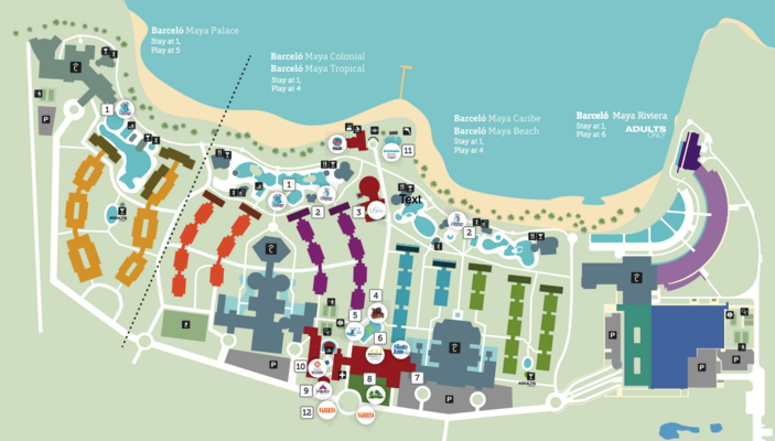 Barcelo Maya Resort Map Andrea De Vries And Derek Kirkland's Wedding Website