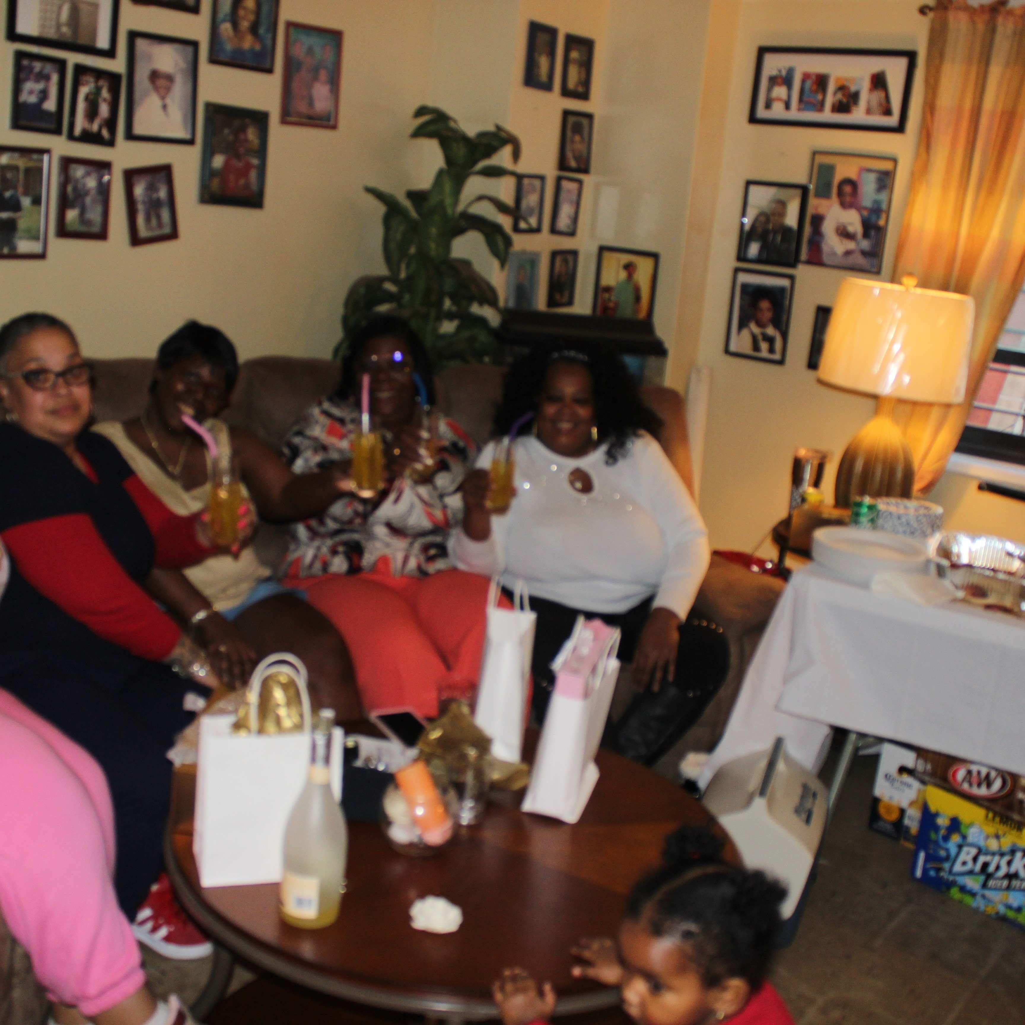 Bride Tribe at Wedding Luncheon enjoying each other