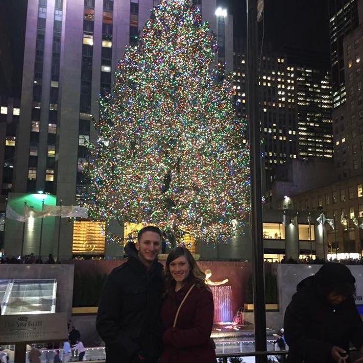Caitlyn and Anthony took a trip to NYC in 2017 where they said I Love You for the first time in front of the tree at Rockefeller Center.