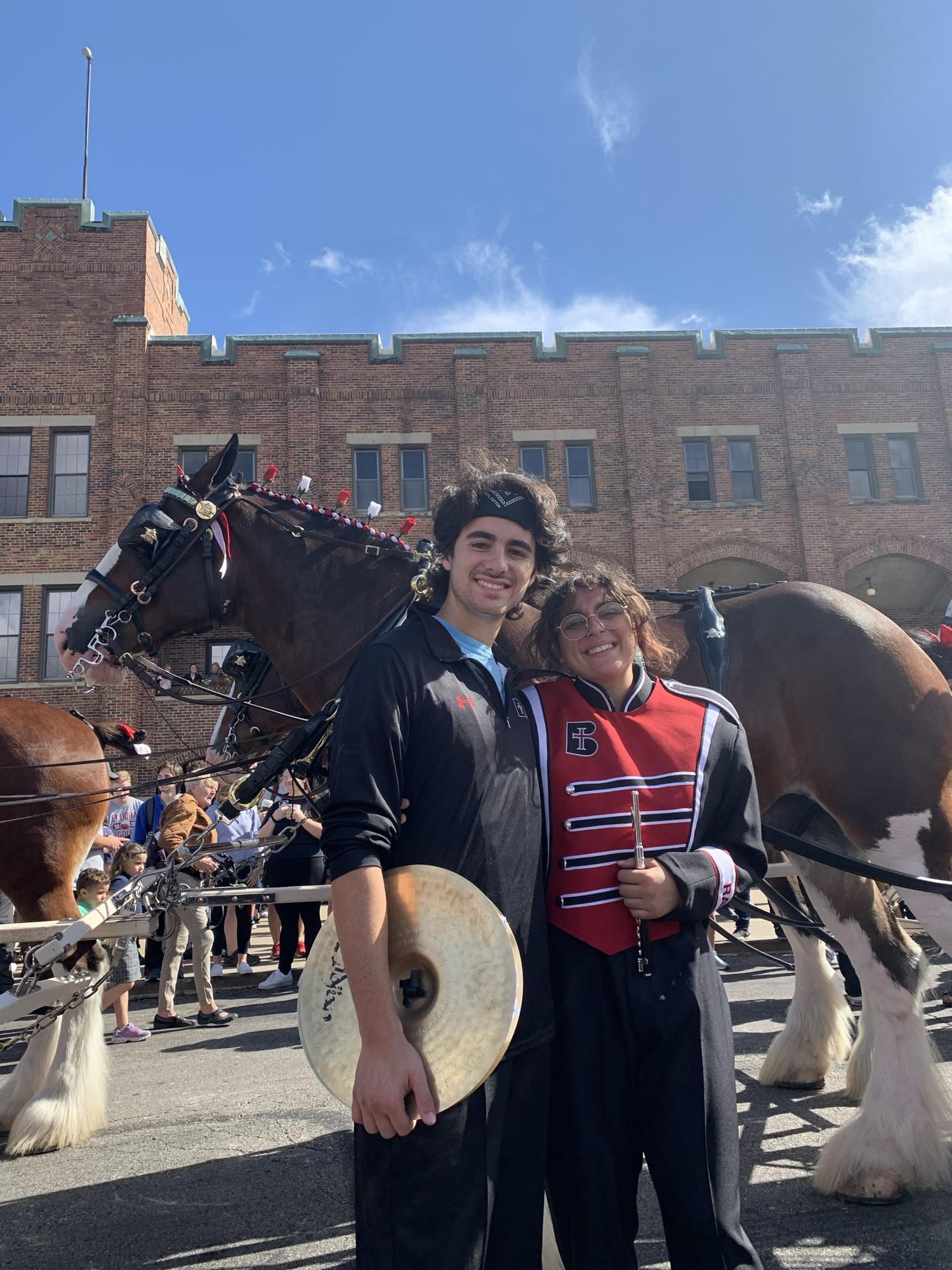 We Marched with the Budweiser Clydesdales!