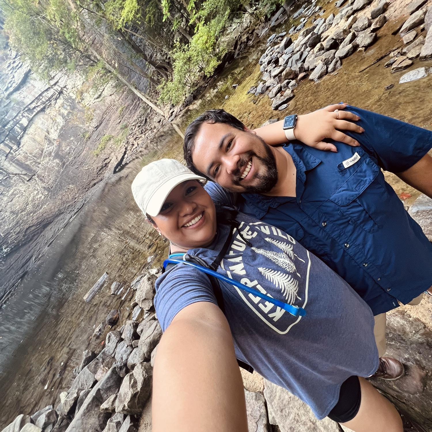 Hiking our  hobby.