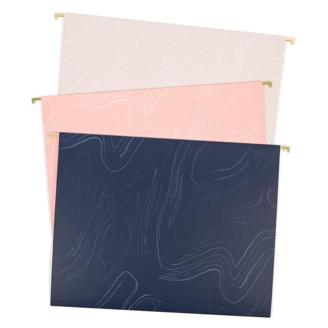 U-Brands 6ct Hanging File Folders - Natural Contours