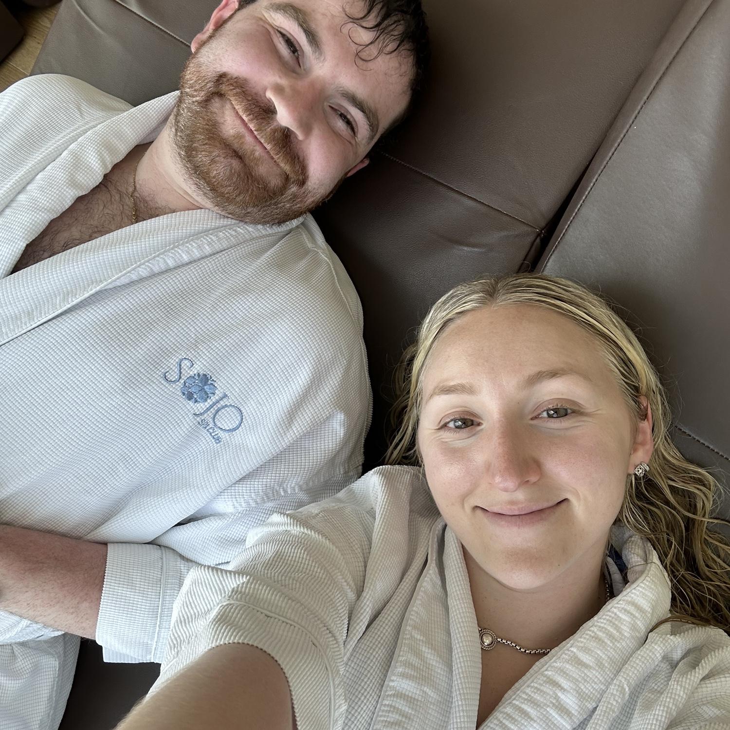 Relaxing at Sojo Spa