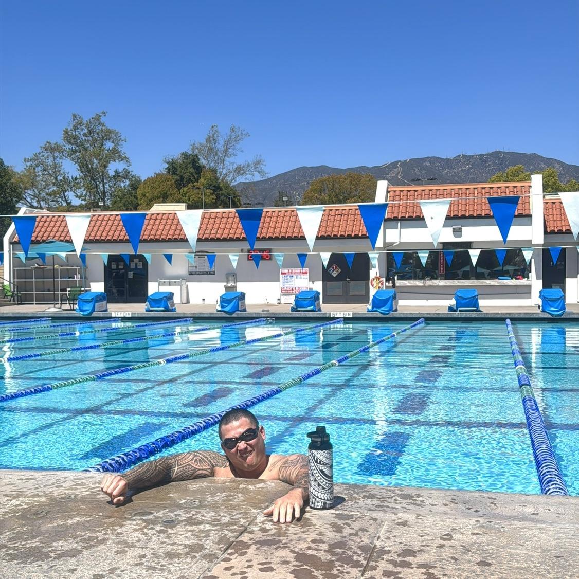 Swimming at our favorite country club