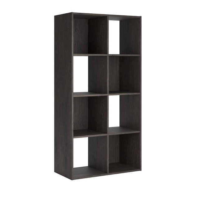 Signature Design by Ashley Piperton 8 Cube Storage Organizer or Bookcase, Charcoal
