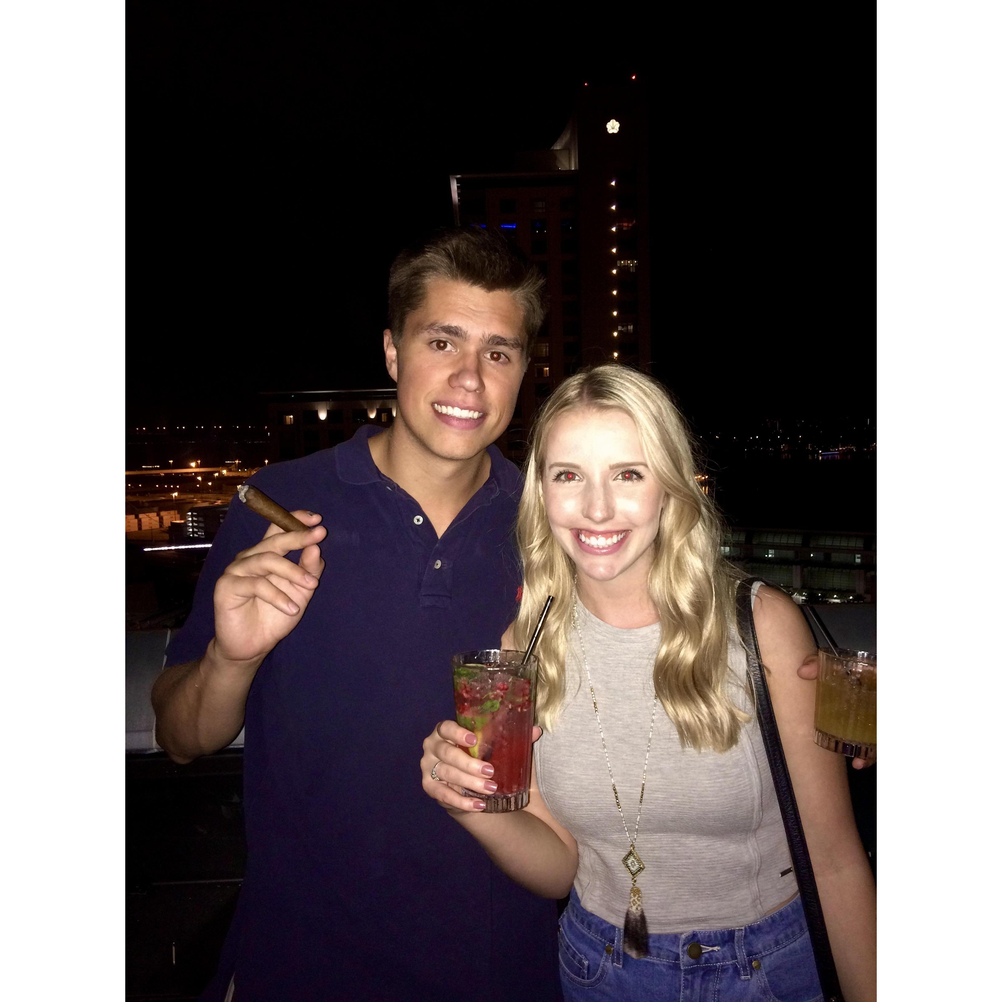 Roof top bar in San Diego