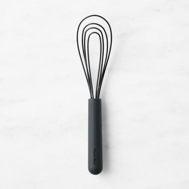 Greenpan Silicone Flat Whisk, Charcoal Grey