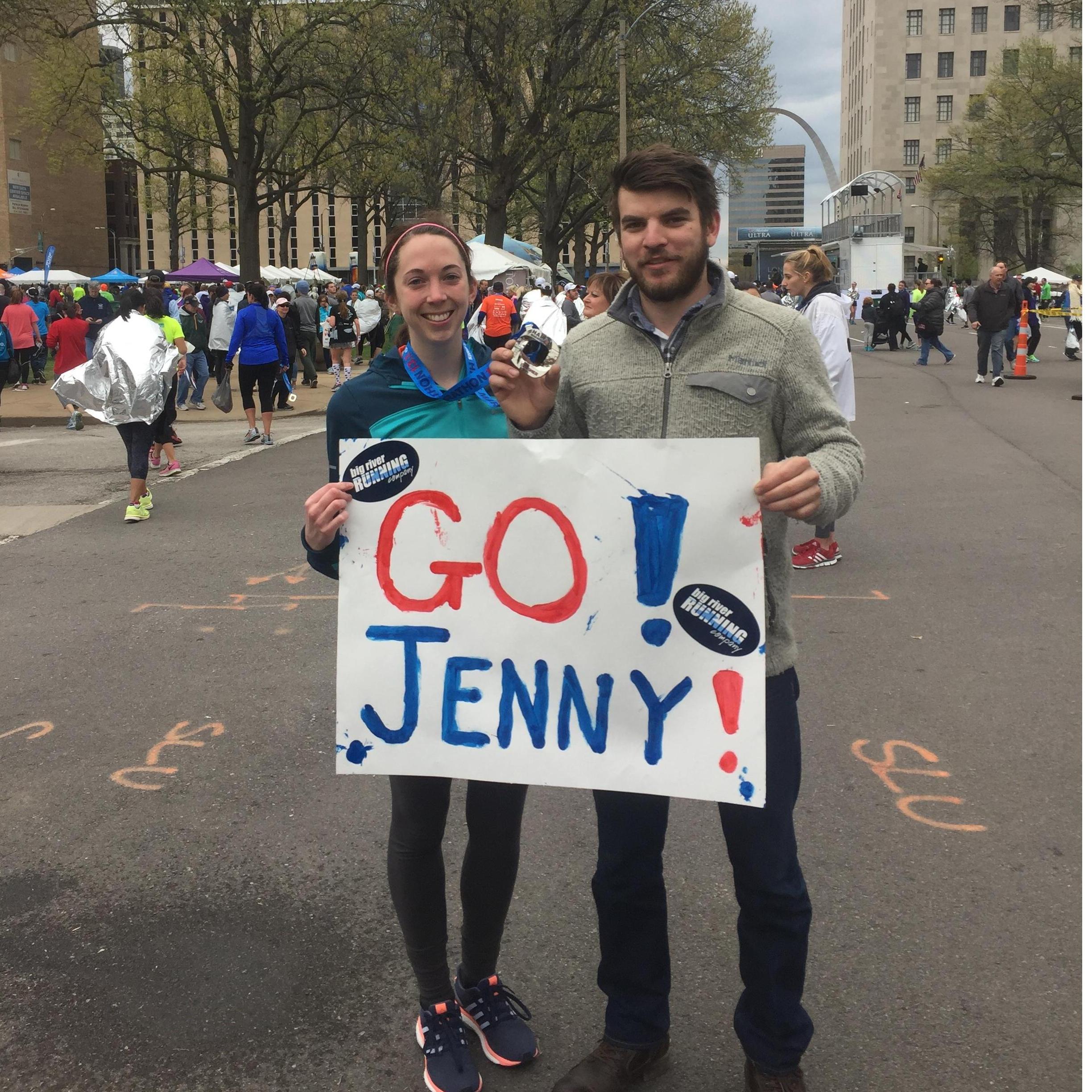 Jennifer's first half marathon! April 2016