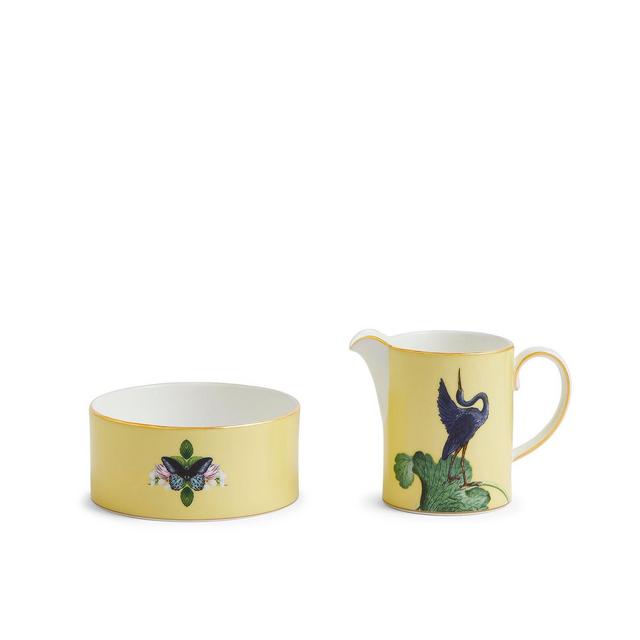 Wedgwood Waterlily Creamer and Sugar Set, 2 Piece