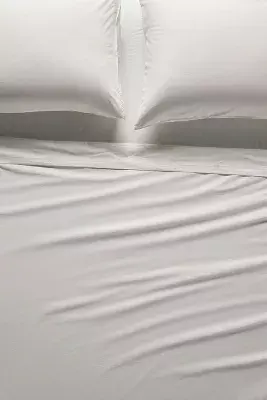 Taylor Organic Cotton Percale Embroidered Sheet Set​