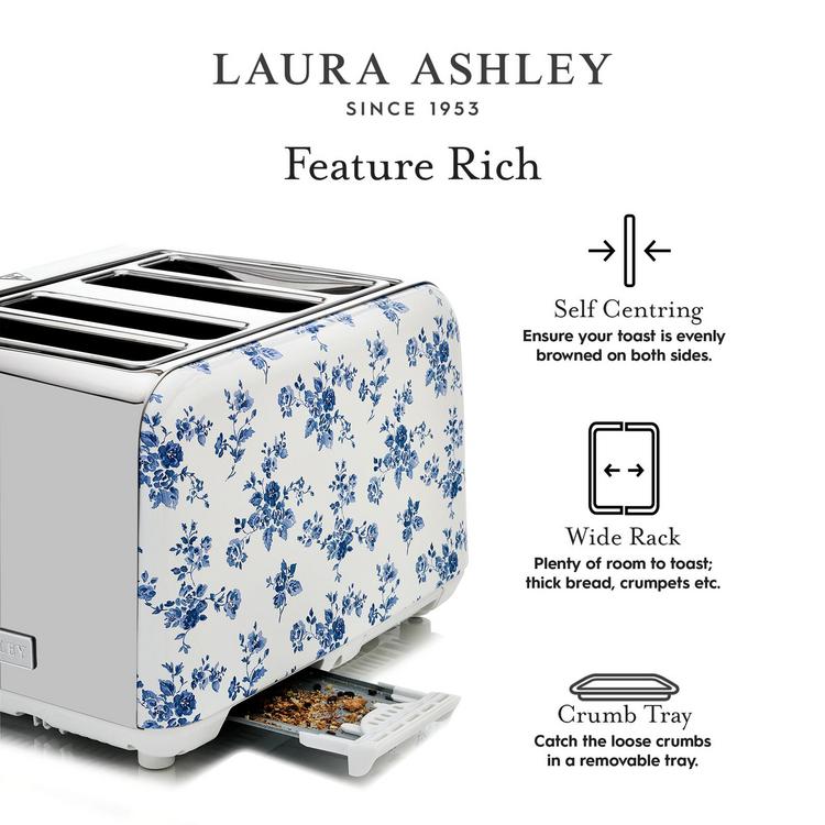 Laura Ashley, 4-Slice Toaster | Zola