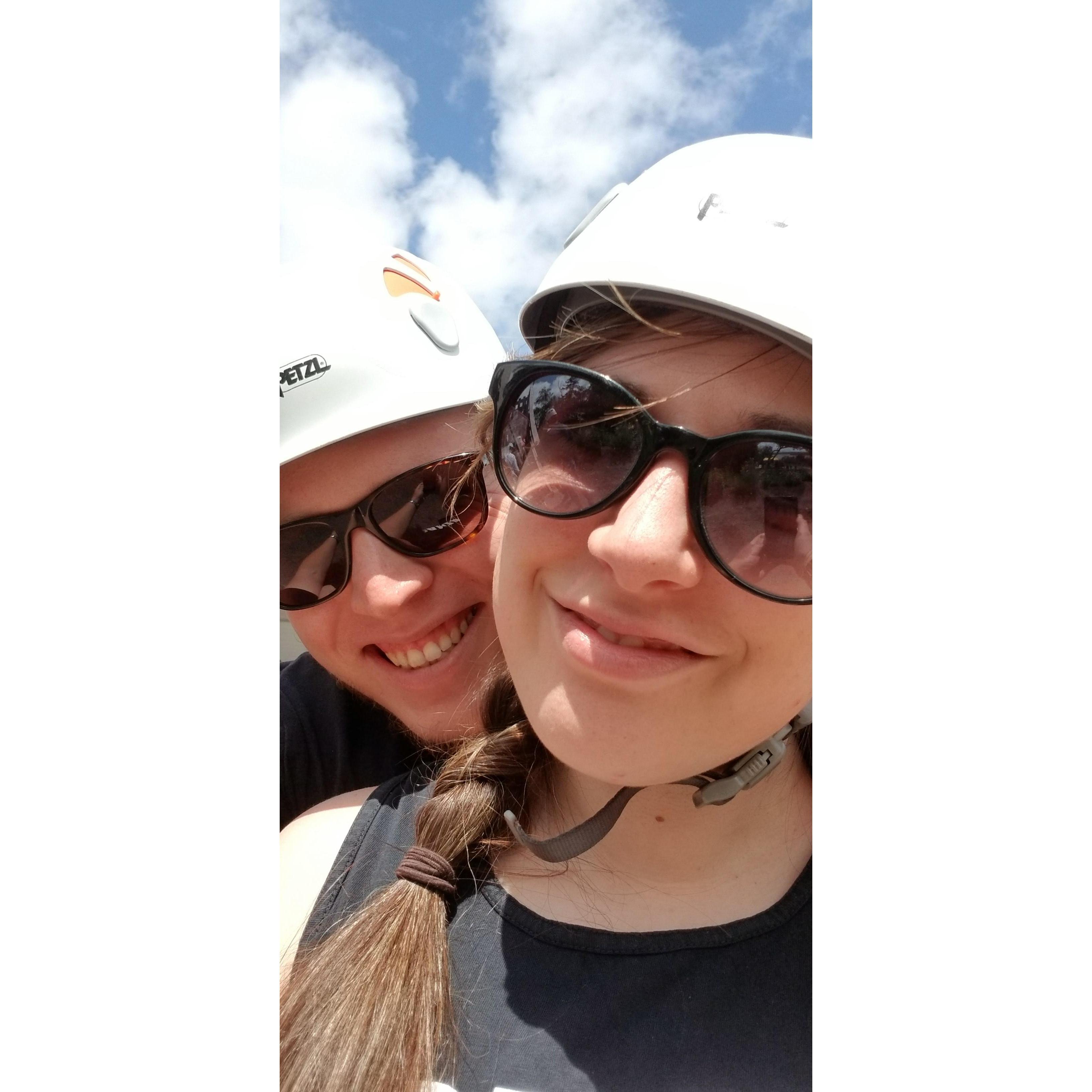Zip-lining in Quebec