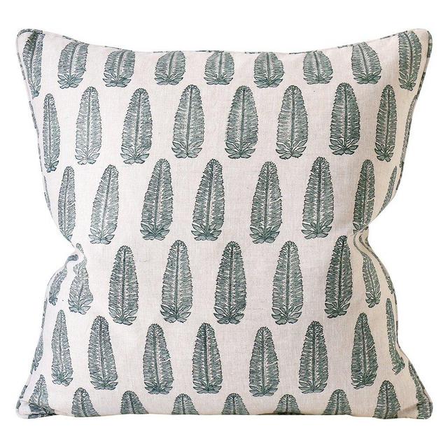 Akola Celadon linen cushion 55x55cm