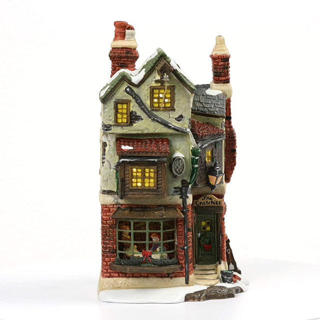 Department 56 Dickens' Village Cratchits Corner Lit Building