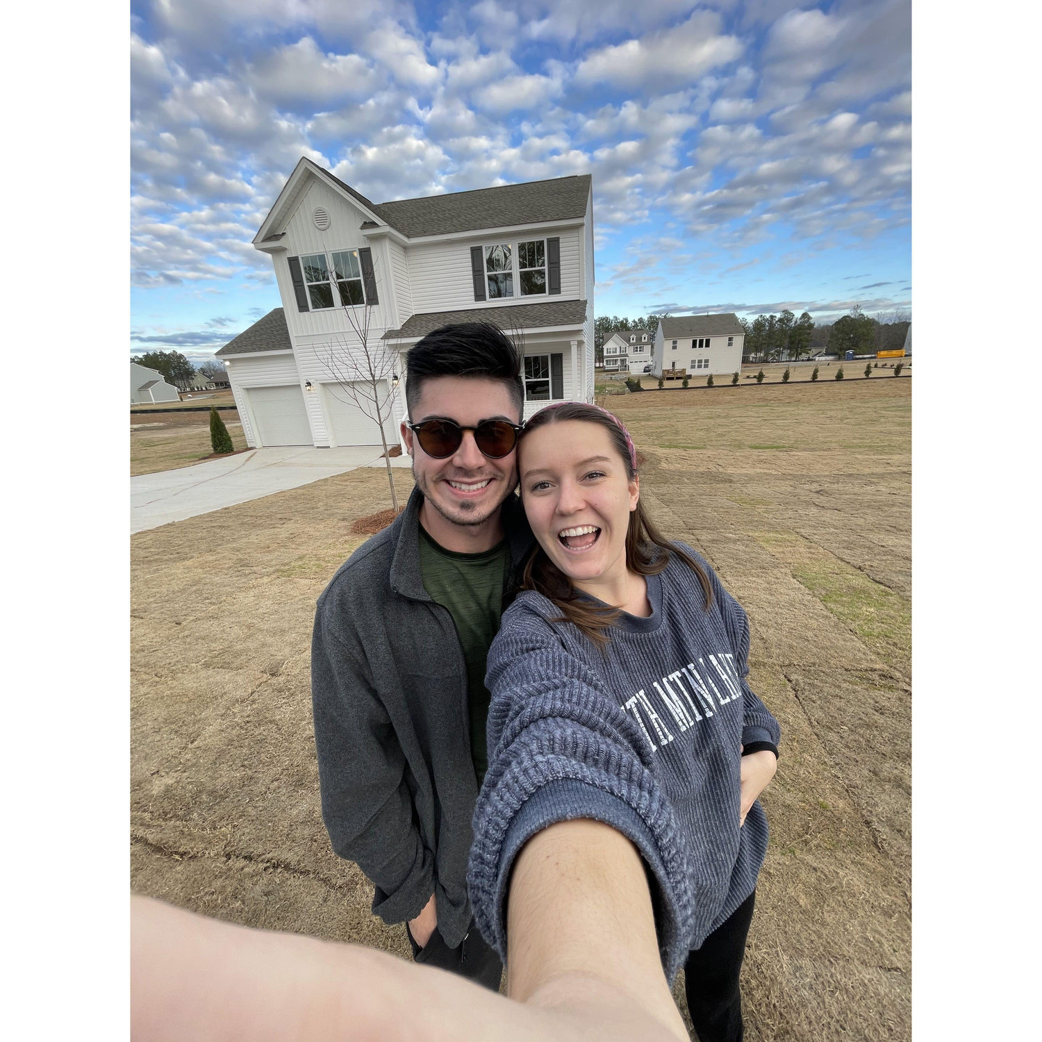 Finishing touches on the outside of our house!