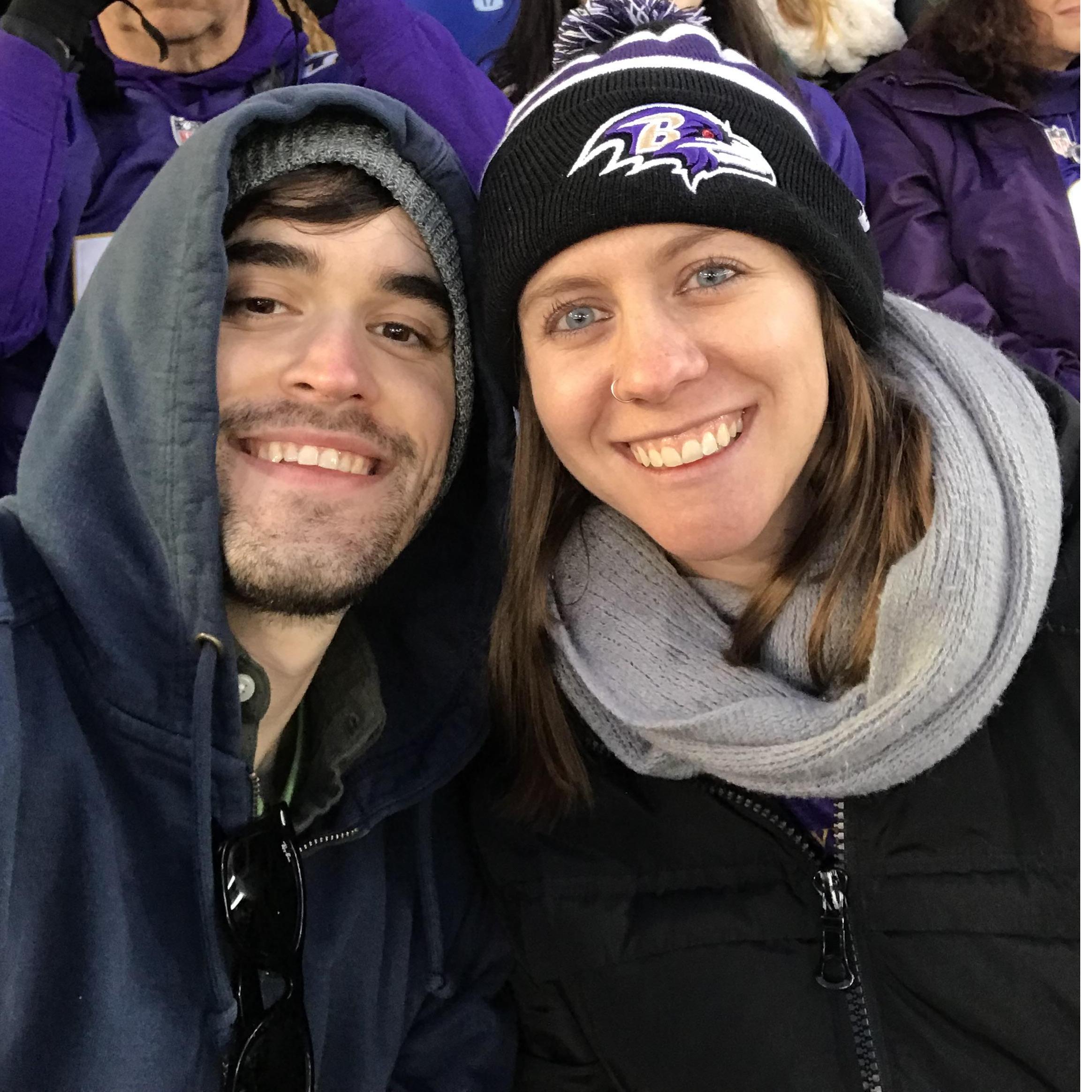 Our first Ravens game vs. Browns. December 2018