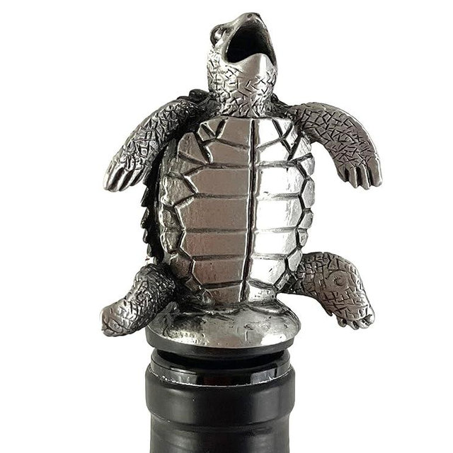 Happy Hour Sea Turtle Wine Pourer - Stopper, Aerator, and Perfect Pourer