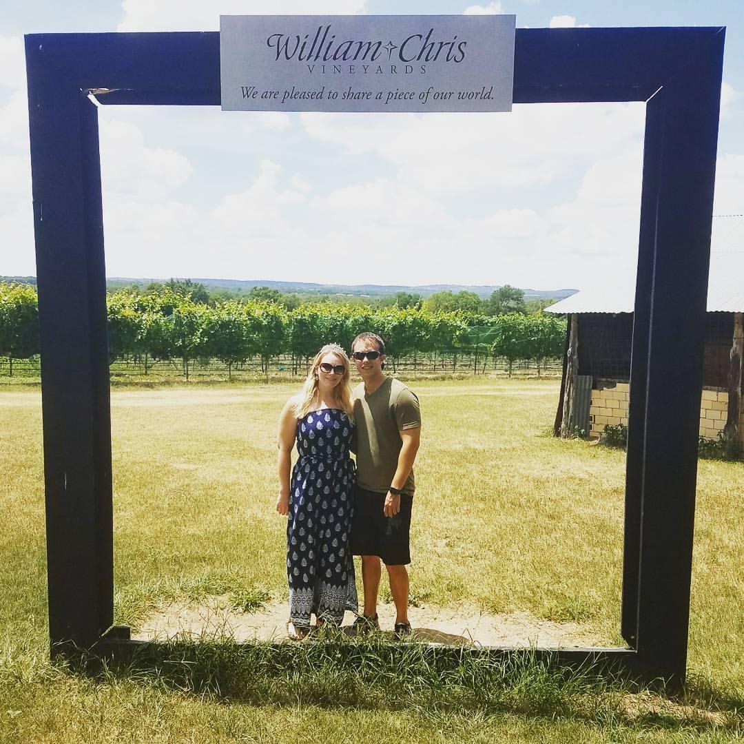 Carolyn and Jeff's first trip together and where they fell in love with Fredericksburg!