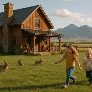 House Down Payment To Raise Babies & Bunnies