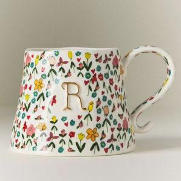 The Mud Fairy Stoneware Monogram Mug