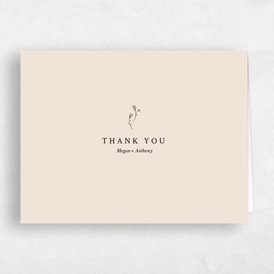 Sand, Beige Wedding Thank You - Unconditional Stamp