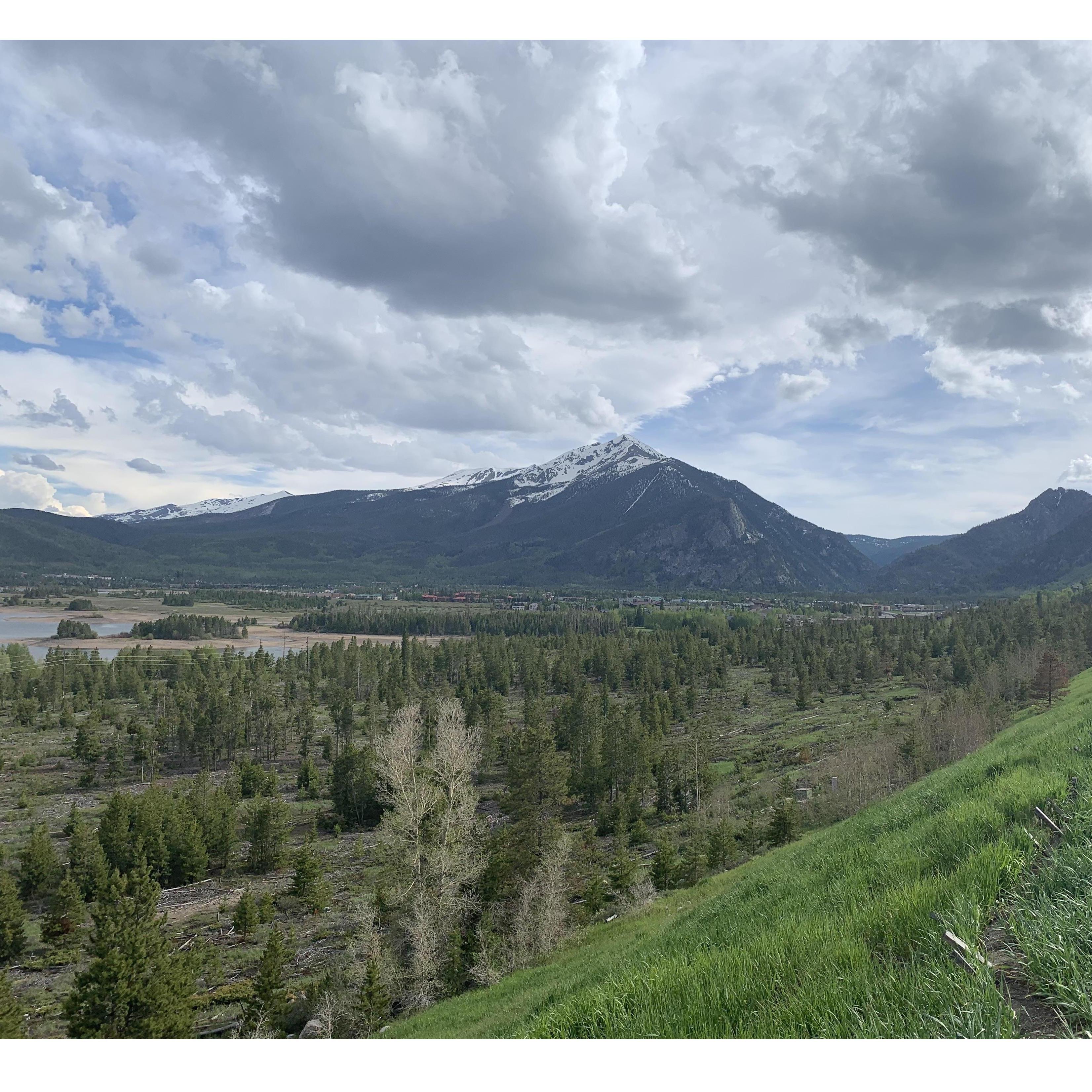 Checking out the mountains in Silverthorne, CO (June 2018)
