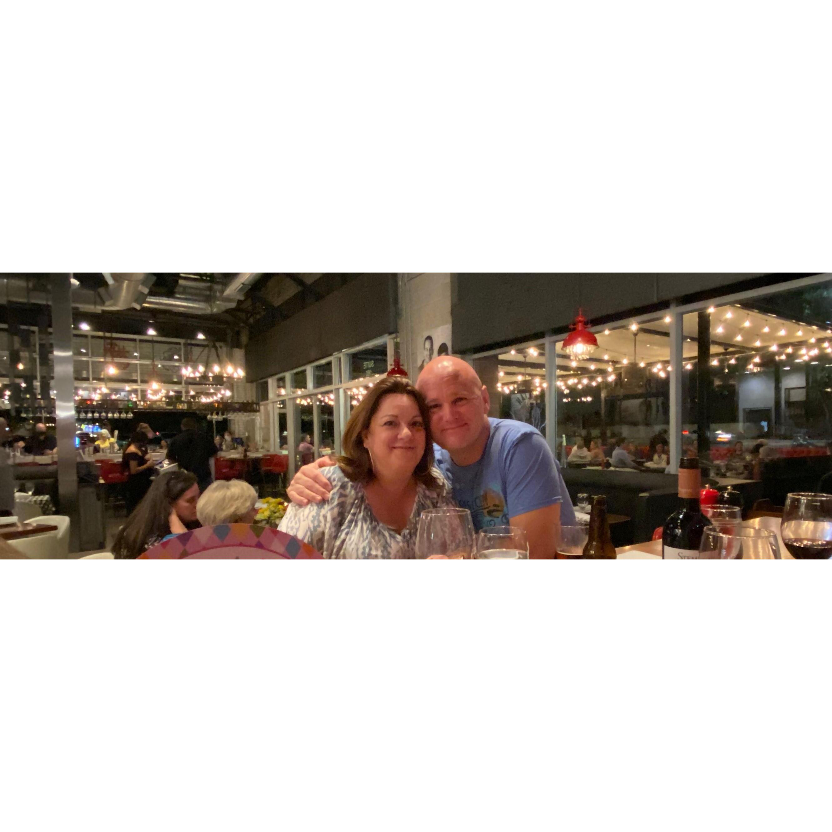 Joe and friends surprised me for my Birthday at one of my favorite restaurants around the corner.