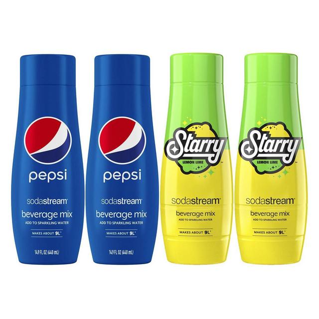 SodaStream Pepsi Starry Beverage Mix Variety Pack - 60 fl oz/4pk