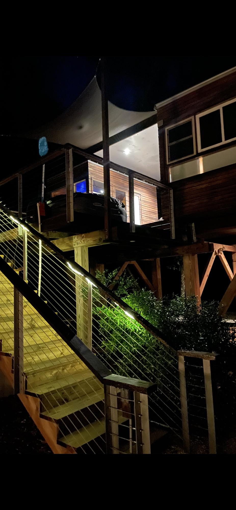 The Treehouse at night