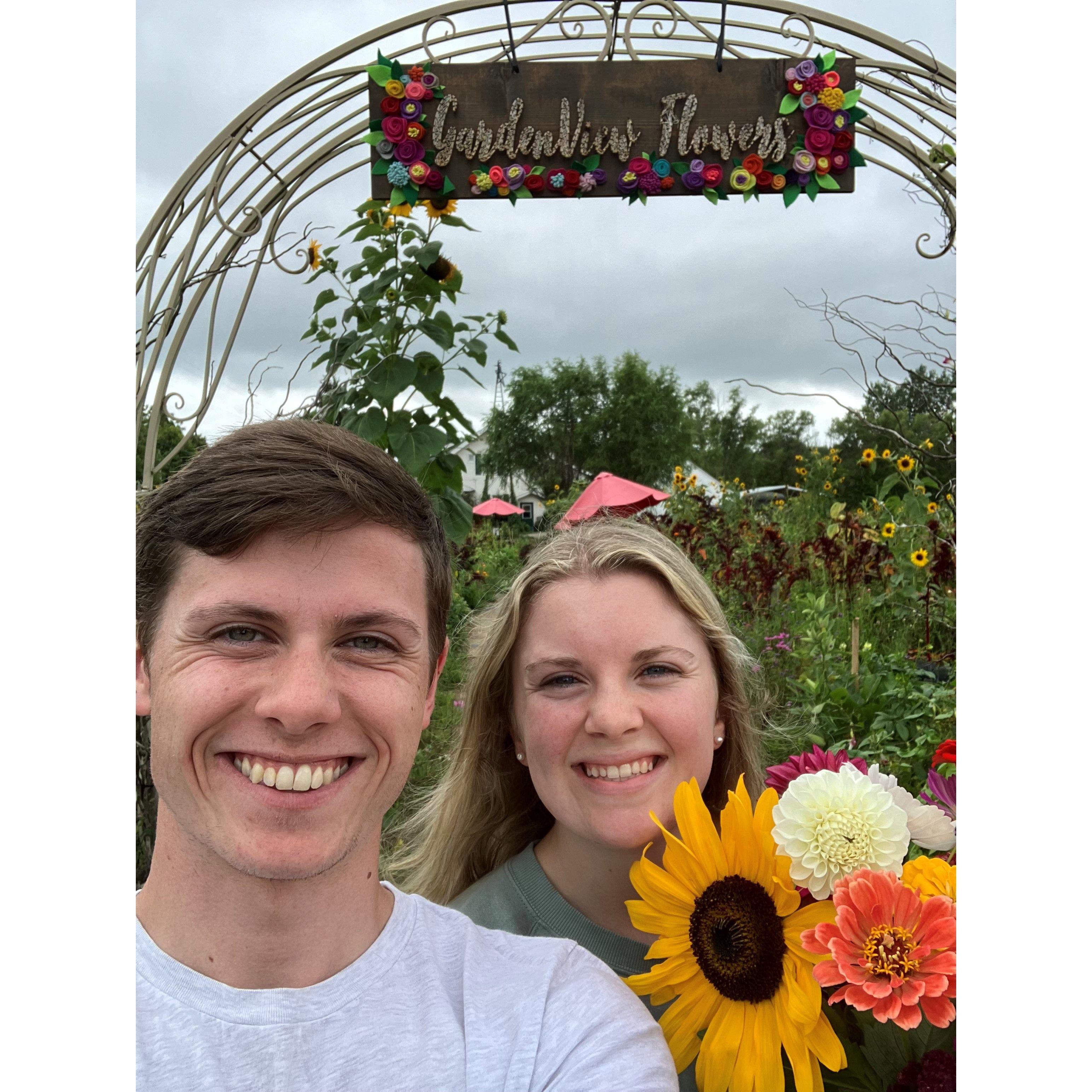 August 25th, 2023 - Flower picking at GardenView.