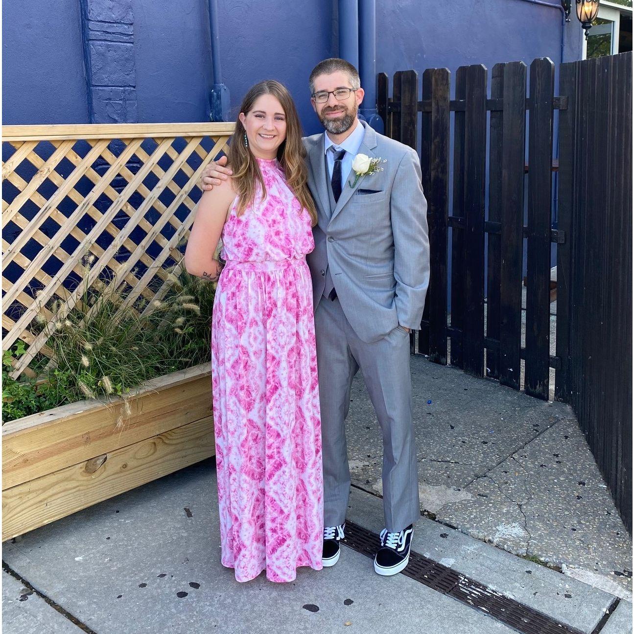 Brian was the best man at his brother & sister-in-law's wedding in NJ.