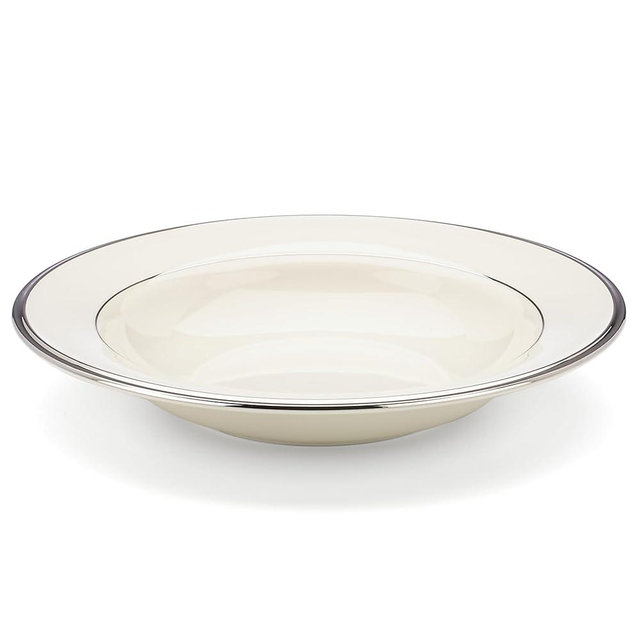 Lenox Solitaire Rimmed Bowl, Pasta/Soup, White