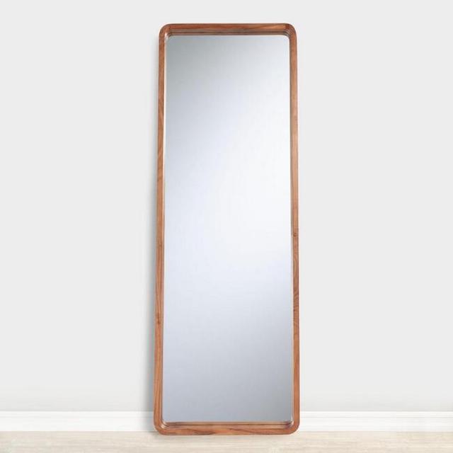 Natural Wood Leaning Full Length Mirror