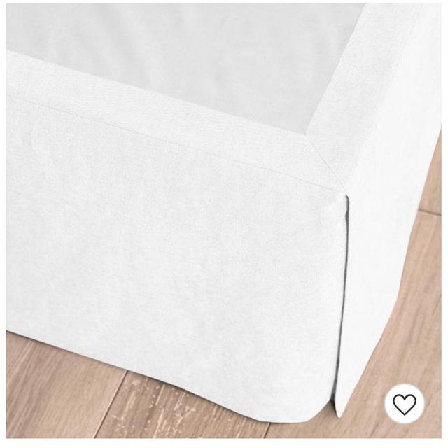 Casaluna White Queen Linen Bed Skirt