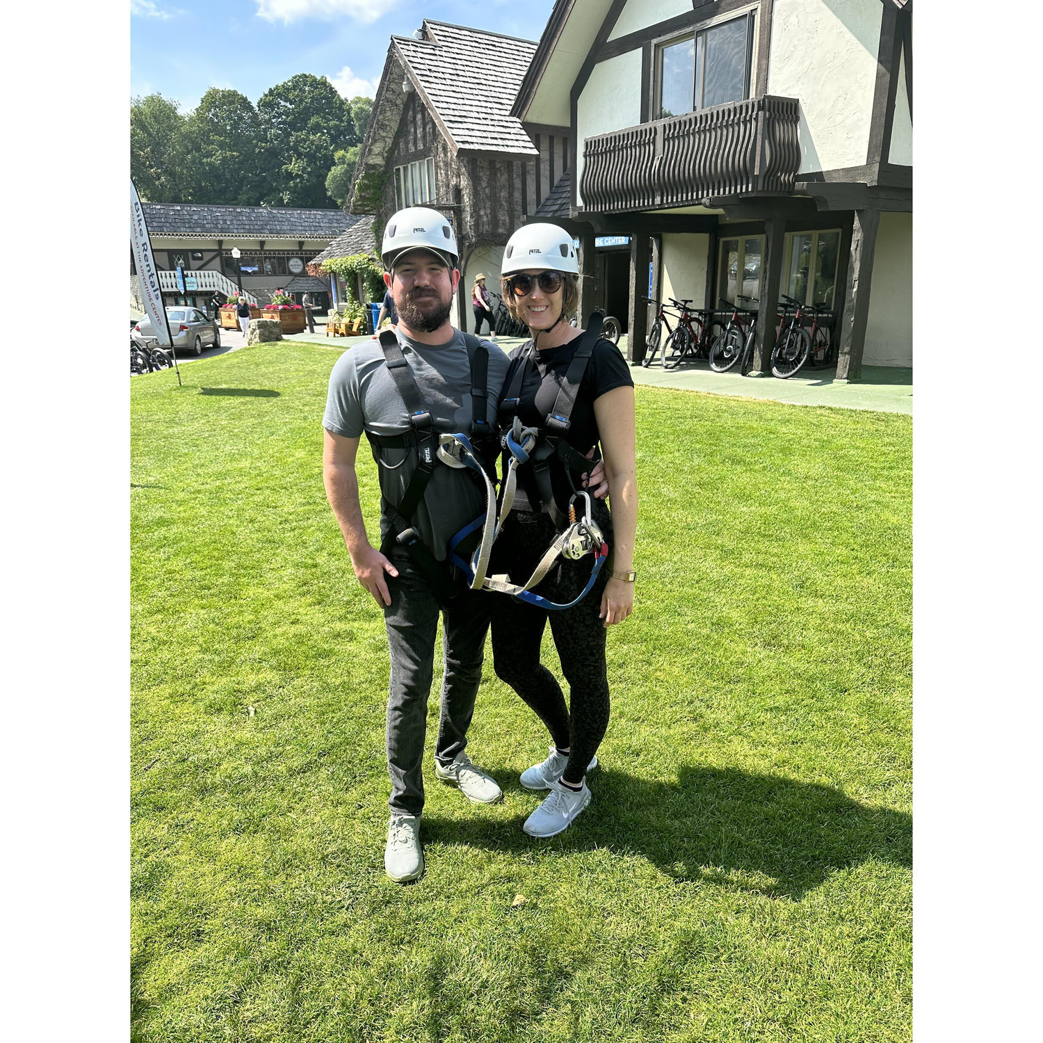 Zip-lining in Michigan