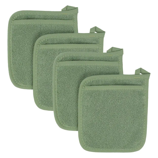 John Ritzenthaler Co. Terry Pocket Mitt Set, 4-Pack, Juniper