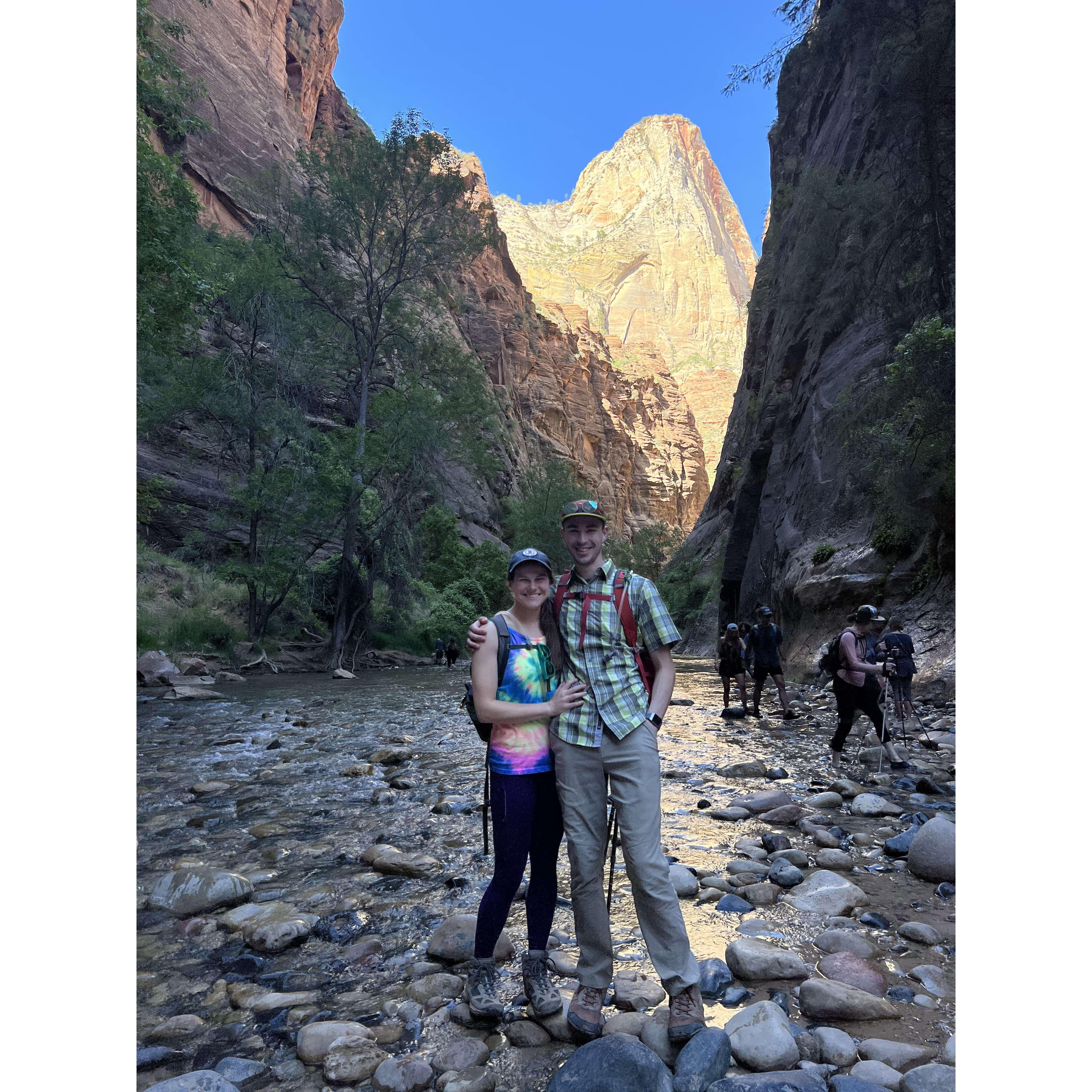 The Narrows in Zion National Park