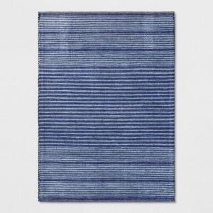 Blue Stripe Woven Area Rug 5'X7' - Threshold™