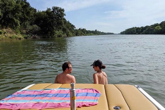 One of our favorite go to spots on the boat is the Sacramento River.