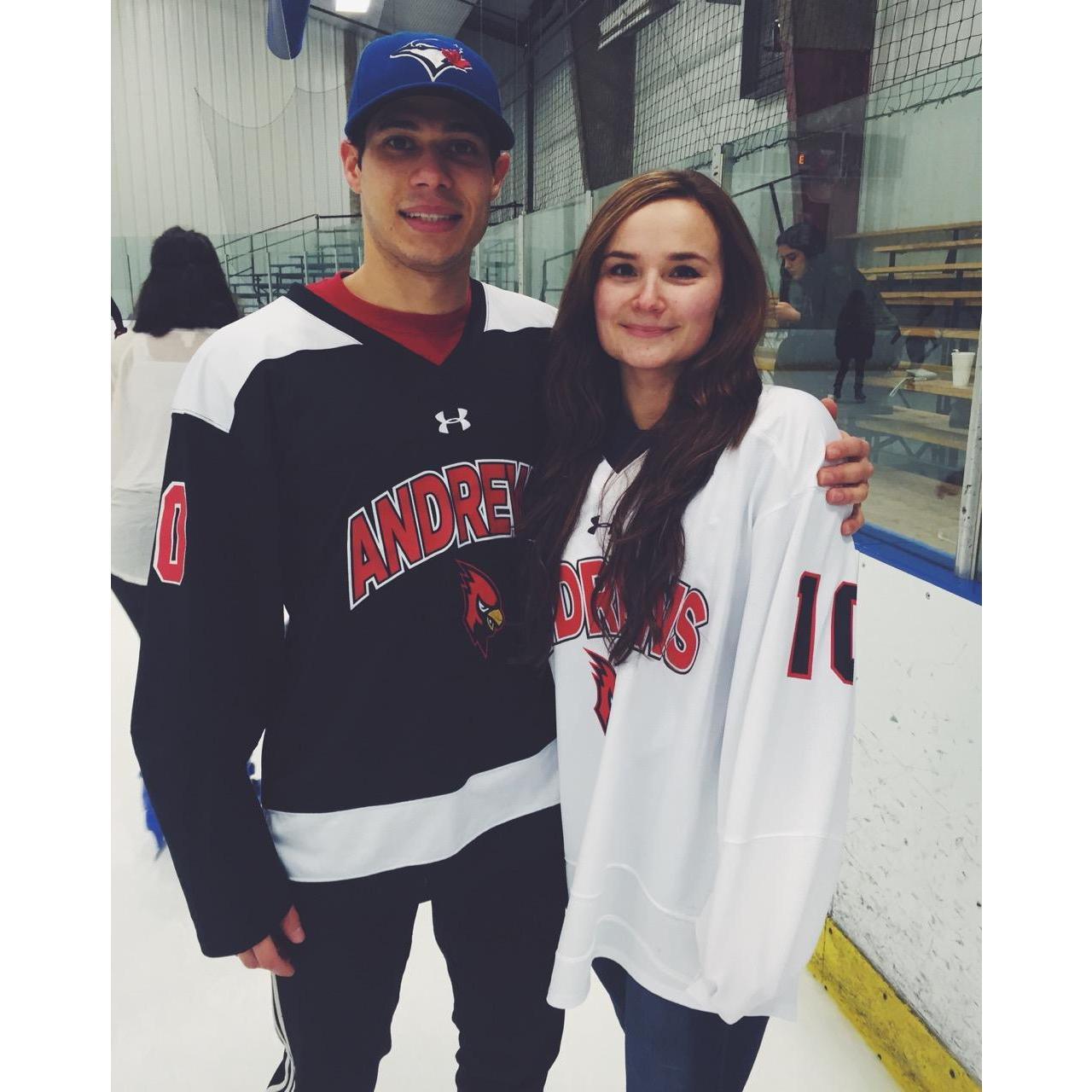 Jeff's second year on the hockey team!