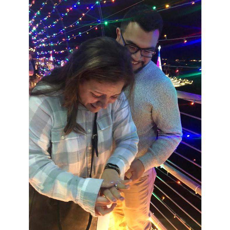 And after all the crying, she finally said "yes, of course!!!"