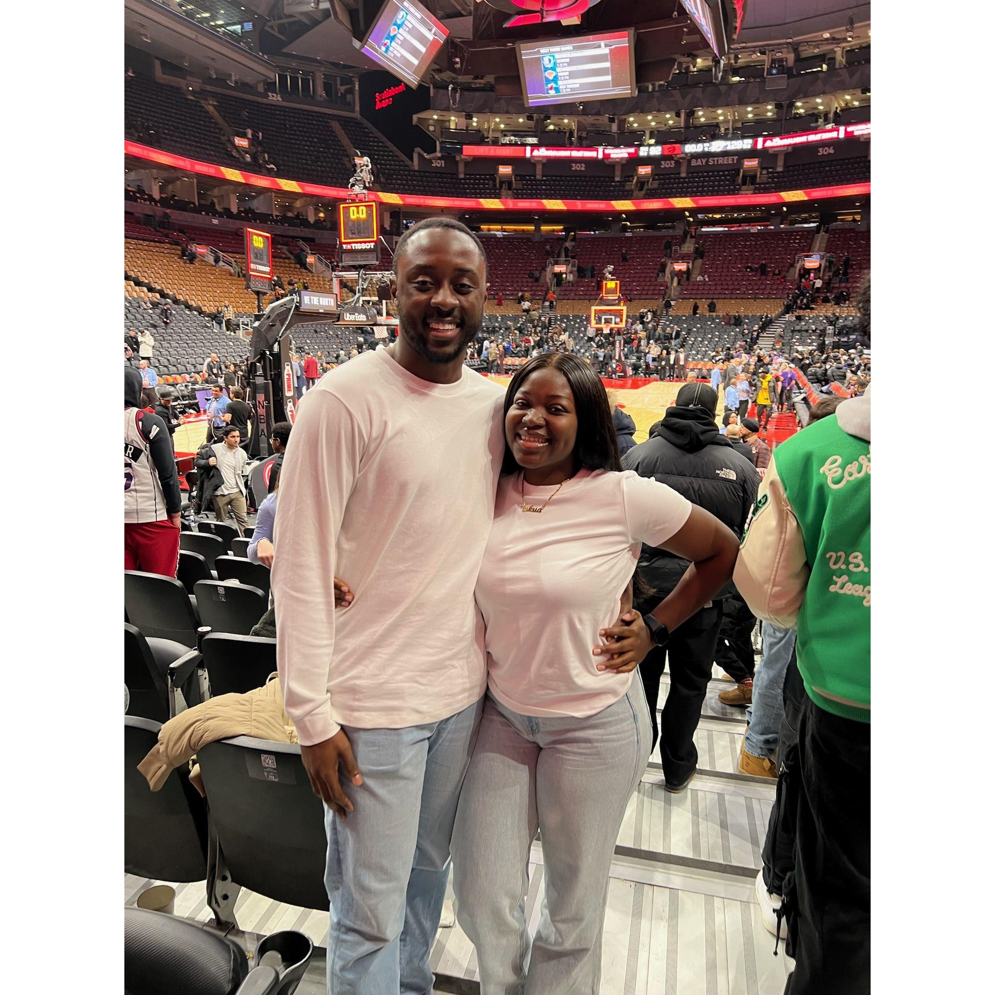 December 2024 – Back to the Court.
Over a year after our very first game, we were back where it all started — courtside, but this time with a whole lot more history (and heart)