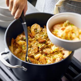 Hard-Anodized Induction Nonstick Stockpot with Lid