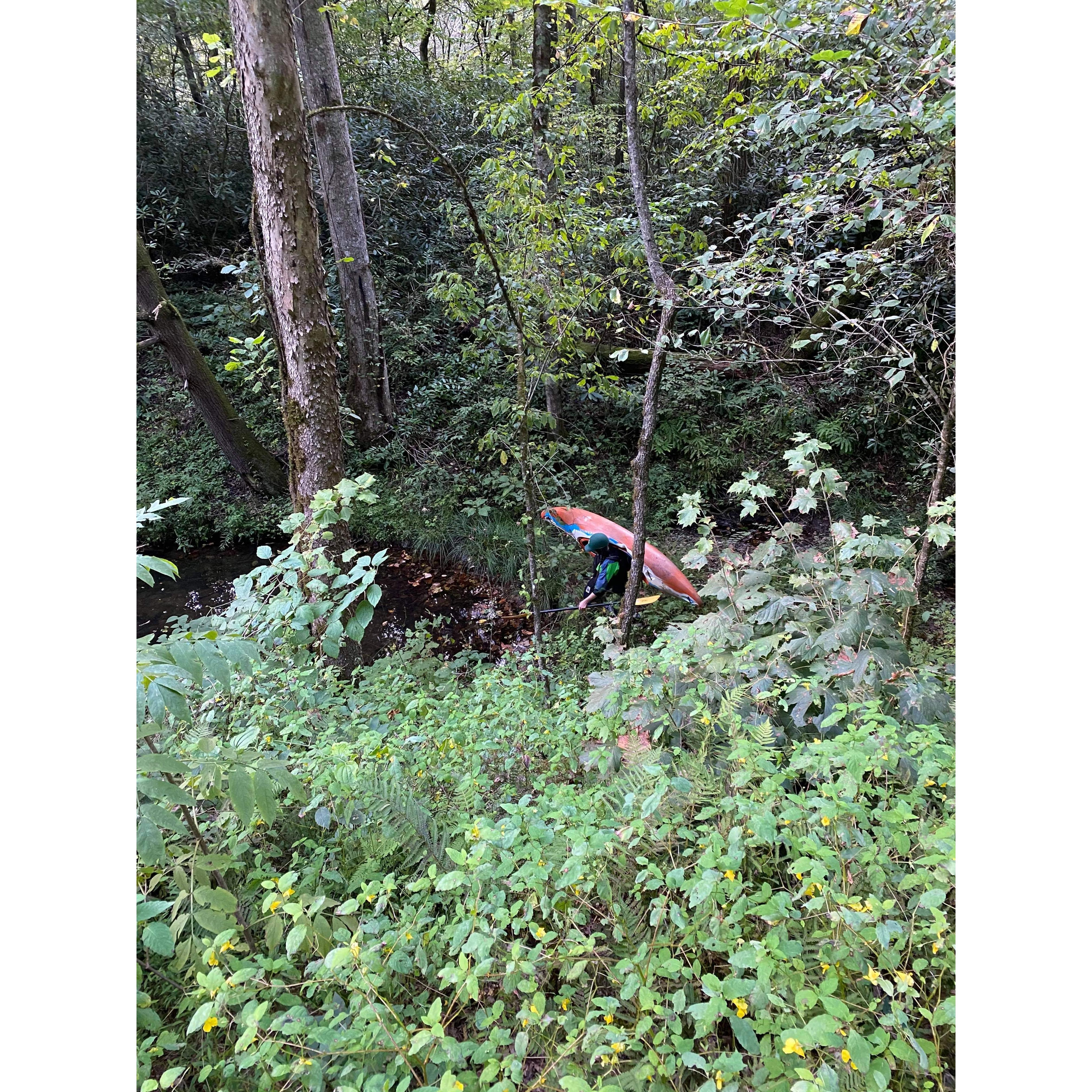 First day on whitewater, lost my boat, Aubrey had to go a mile down the river to get it. I had to scale a huge rock to get out of the water and find Aubrey.
This trip is when I knew Aubrey was the one