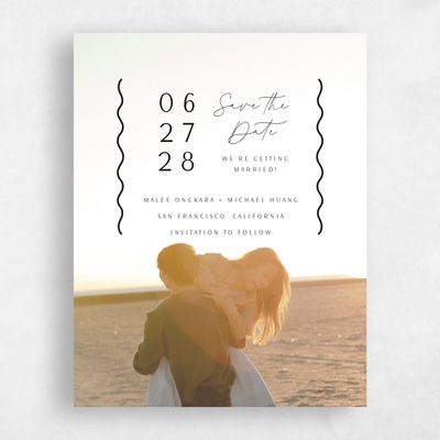 Black Wedding Save the Date - Molnar Photo