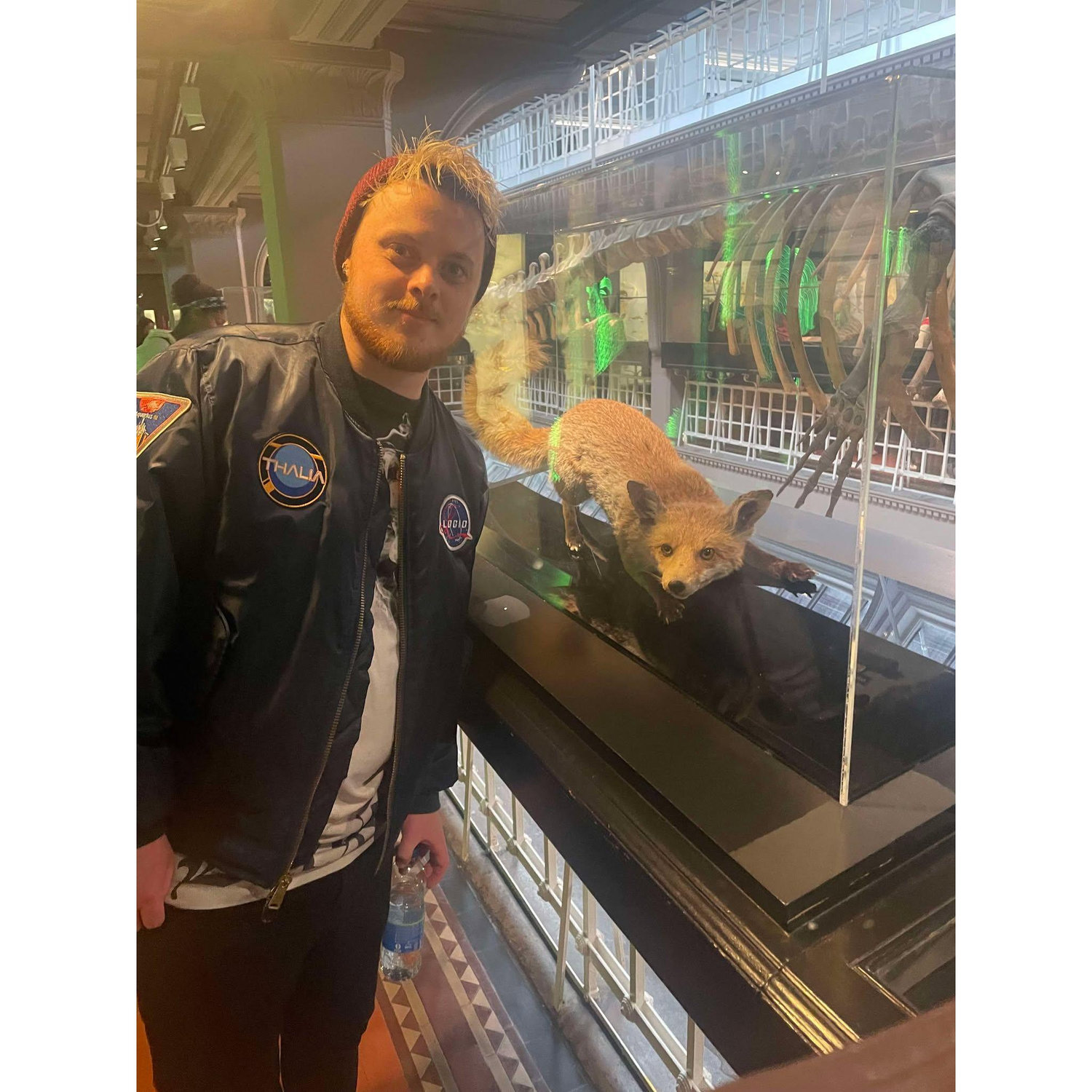 Joe with a fox (his favourite).