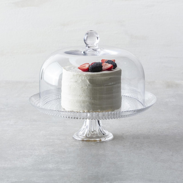 Fortessa, Jupiter 2-Piece Cake Stand & Dome Set | Zola