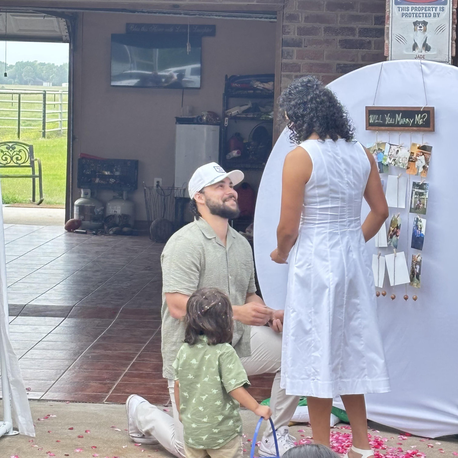The moment Dallas proposed.