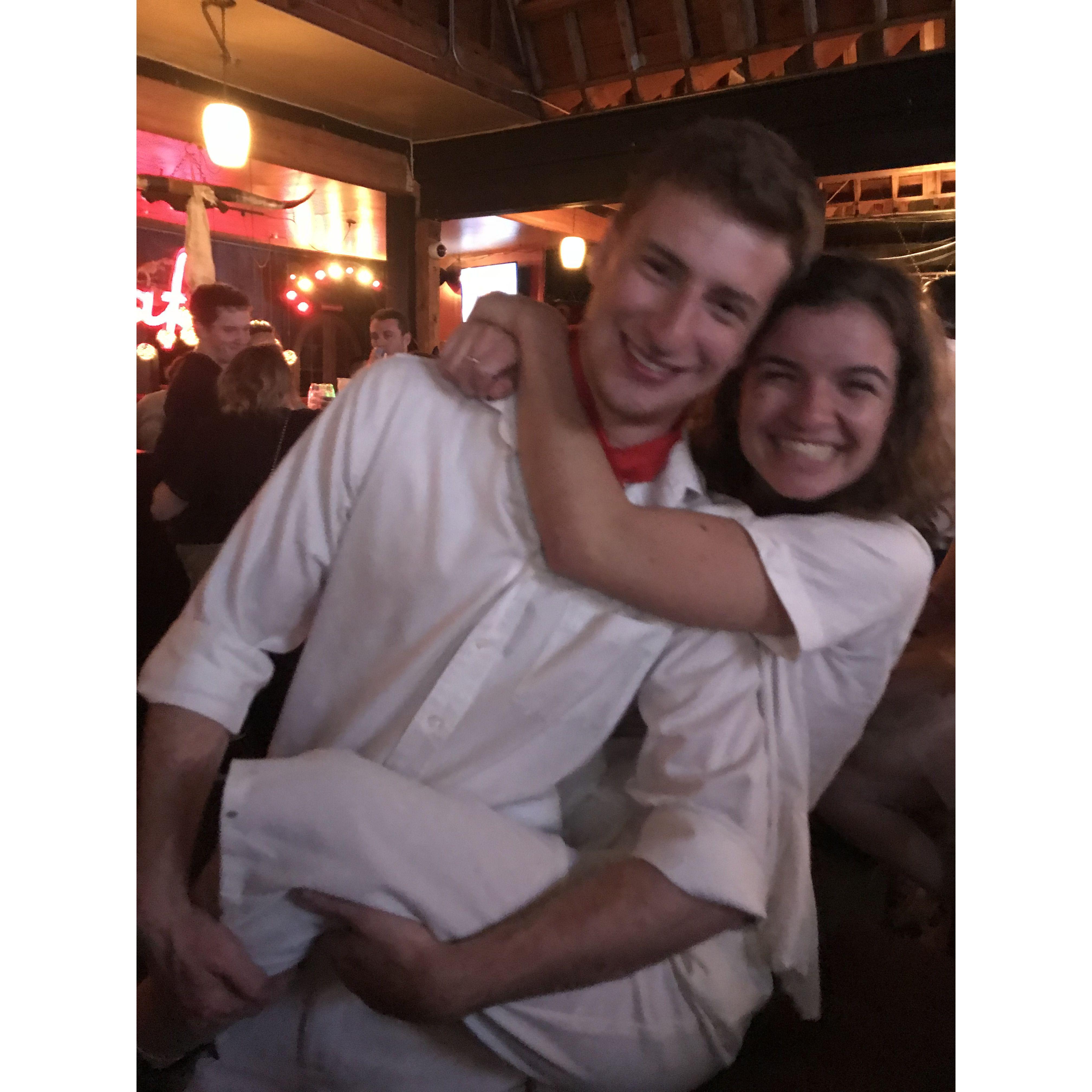 running of the bulls (bull: not pictured)