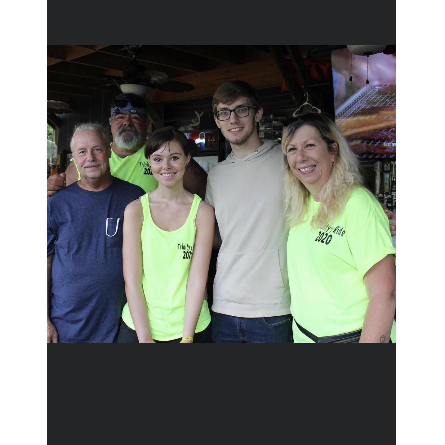 Trinity’s charity event surrounded by family